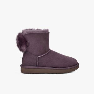 Ugg Mini Puff Crystal Bow Women Classic Boots Purple (2589BNLSI)